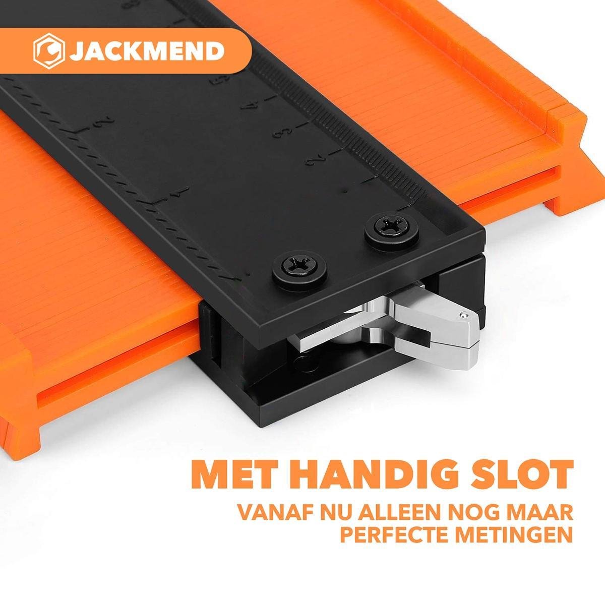 Set d'outils de traçage 2 en 1 JACKMEND comprenant des jauges de contour de 12 et 25 cm avec verrouillage