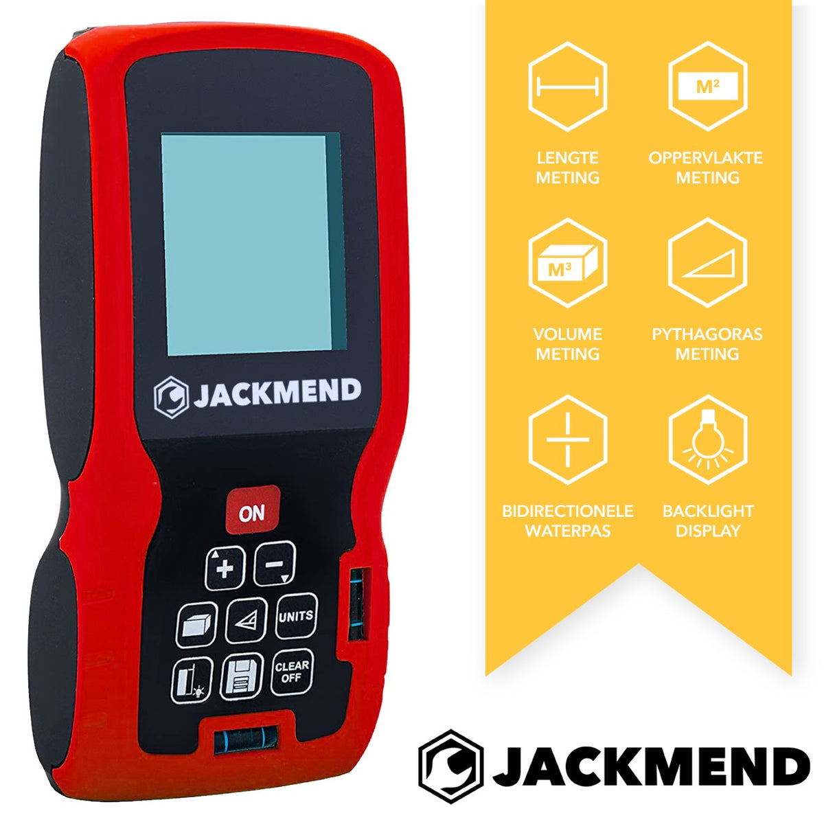 Télémètre laser professionnel JACKMEND avec une portée de 50 mètres