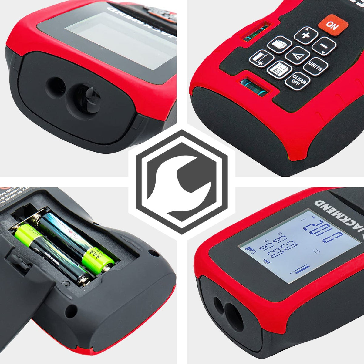 Télémètre laser professionnel JACKMEND avec une portée de 50 mètres