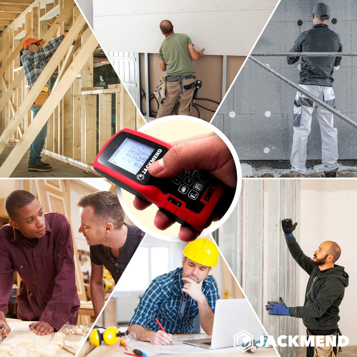 Télémètre laser professionnel JACKMEND avec une portée de 100 mètres